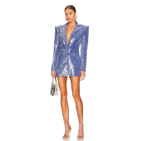 NWT Bronx and Banco Zizi Blazer in Sky Blue & Sequins sz XS - Picture 1 of 7